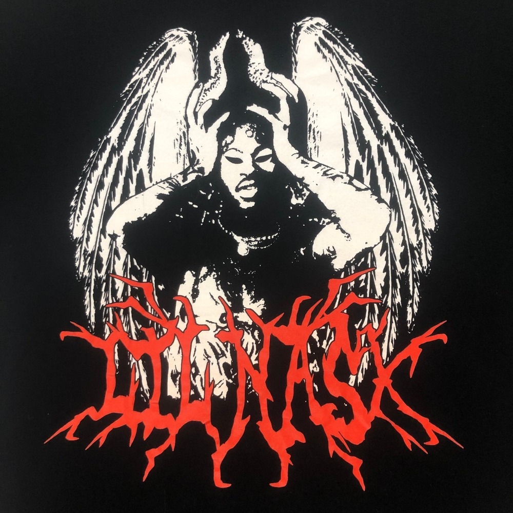 The Thread Shop Lil‎ Nas X Graphic Print Black Cotton T-Shirt - Size L